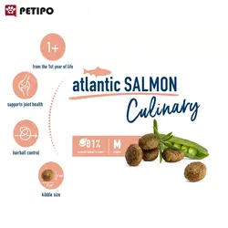 غذای خشک گربه بالغ طعم ماهی قزل آلا هپی کت (Happy Cat Culinary Atlantic Salmon) وزن 4کیلوگرم