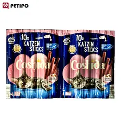اسنک تشویقی مدادی گربه طعم ماهی کوشیدا (Coshida Sticks Lachs) بسته 10 عددی