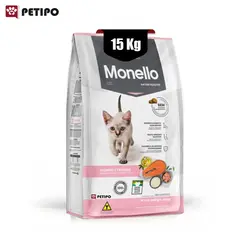 غذای خشک بچه گربه طعم سالمون و مرغ مونلو (Monello Cat Kitten Dry Food) وزن 15 کیلوگرم