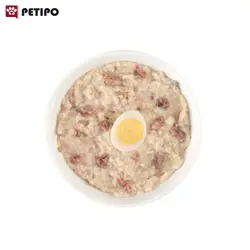 کنسرو گربه پته با طعم مرغ و تخم بلدرچین شسیر (Schesir Dark Chicken With Quail Egg Pate) وزن 80 گرم