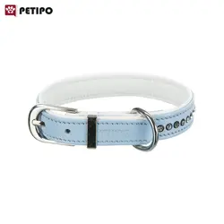قلاده سگ نژاد کوچک تزئینی چرمی  تریکسی (Trixie Active Comfort Collar with Rhinestones) اندازه 23-28 سانت