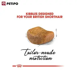 غذای خشک گربه بریتیش ادالت رویال کنین (Royal Canin Cat British Shorthair Adult) وزن 400گرم