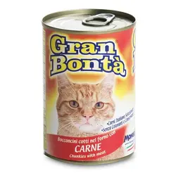 کنسرو غذای گربه gran bonta حاوی گوشت وزن 400 گرمی | PETKALA24