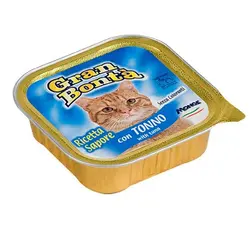 غذای پته گربه gran bonta مدل tuna وزن 100 گرمی | PETKALA24