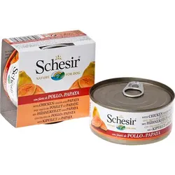 کنسرو سگ شسیر با طعم فیله مرغ و پاپایا وزن 150 گرمی | PETKALA24