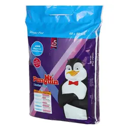 زیرانداز بهداشتی مستر پنگوئن سایز 90*60 بسته 5 عددی - فروشگاه PETKALA24 - ارائه دهنده خدمات و غذای حیوانات خانگی
