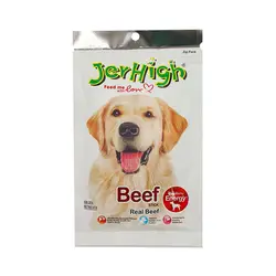 تشویقی سگ جرهای با طعم گوشت گاو Jerhigh Stick Beef وزن 60 گرم - فروشگاه PETKALA24 - ارائه دهنده خدمات و غذای حیوانات خانگی