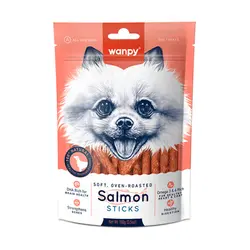 تشویقی سگ ونپی طعم سالمون و پوست ماهی wanpy salmon and fish skin وزن ۱۰۰ گرم - فروشگاه PETKALA24 - ارائه دهنده خدمات و غذای حیوانات خانگی