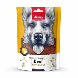 تشویقی سگ ونپی طعم گوشت گاو wanpy beef jerky slices وزن ۱۰۰ گرم - فروشگاه PETKALA24 - ارائه دهنده خدمات و غذای حیوانات خانگی
