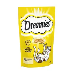 تشویقی گربه دریمز با طعم پنیر dreamies treat with cheese وزن ۶۰ گرم | فروشگاه PETKALA24 - ارائه دهنده خدمات و غذای حیوانات خانگی