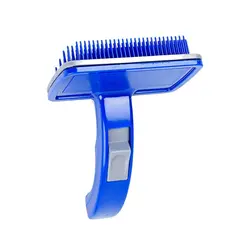 برس سگ و گربه پلاستیکی همراه با دکمه تخلیه - فروشگاه PETKALA24 - ارائه دهنده خدمات و غذای حیوانات خانگی