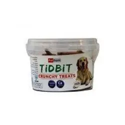 تشویقی سطلی سگ تیدبیت مدل crunchy treats milk وزن 180 گرم | PETKALA24