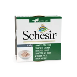 کنسرو گربه شسیر با طعم ماهی تن و مرغ وزن 85 گرمی | PETKALA24