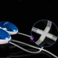 چهار راهی شلنگ هوا رنگ سفید - وب سایت آکواریوم آنلاین پت لند 360