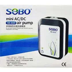 پمپ هوا شارژی ۲ خروجی 4۰۰۰ سوبو - وب سایت آکواریوم آنلاین پت لند 360