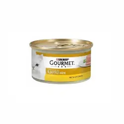 کنسرو غذای گربه گورمت گلد پته با طعم گوشت مرغ مدل Gourmet Gold Pate With chickenوزن 85گرم