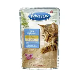 پوچ گربه وینستون با طعم مرغ و تخم مرغ