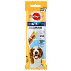 تشویقی دنتال سگ پدیگری مدل Dentastix وزن 77 گرم