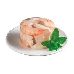 کنسرو گربه جیم‌ کت مدل مرغ و میگو 70 گرم