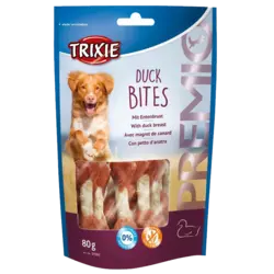 تشویقی سگ تریکسی مدل Duck Bites با طعم اردک وزن 100 گرم