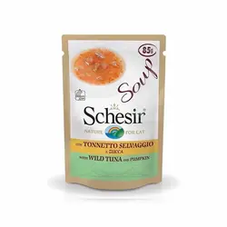 پوچ گربه Schesir با طعم ماهی تن و کدو تنبل