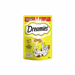 تشویقی گربه دریمیز با طعم پنیر وزن 60 گرم