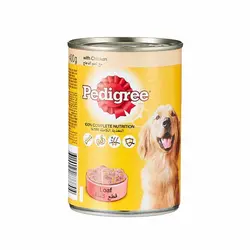 کنسرو غذای سگ Pedigree با طعم مرغ وزن 400 گرم