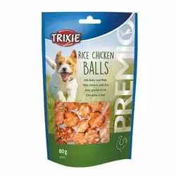 تشویقی سگ تریکسی مدل Rice Duck Balls وزن ۸۰ گرم