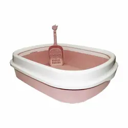 ظرف خاک گربه بهمراه بیلچه به ابعاد 38 در 48