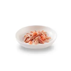 کنسرو گربه شسیر با طعم ماهی تن و میگو بسته 6 عددی