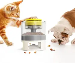 ظرف غذا آموزشی دکمه دار سگ و گربه