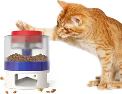 ظرف غذا آموزشی دکمه دار سگ و گربه