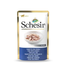 پوچ گربه شسیر با طعم تن و سیبس در ژله 85 گرم
