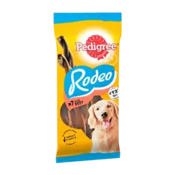 تشویقی سگ پدیگری مدل Rodeo با طعم گوشت وزن 123 گرم