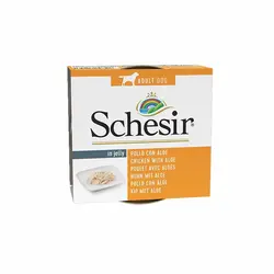 کنسرو سگ شسیر با طعم فیله مرغ و آلوئه وزن 150 گرم