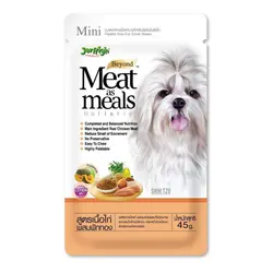 پوچ سگ جرهای مدل Meat as meals با طعم مرغ وزن 45 گرم