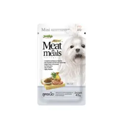 پوچ سگ جرهای مدل Meat as meals با طعم گوشت وزن 45 گرم