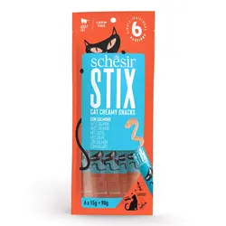 بستنی گربه شسیر مدل Stix با طعم سالمون بسته 6 عددی