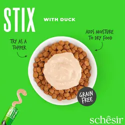 بستنی گربه شسیر مدل Stix با طعم اردک بسته 6 عددی