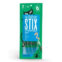 بستنی گربه شسیر مدل Stix با طعم تن بسته 6 عددی