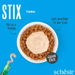 بستنی گربه شسیر مدل Stix با طعم تن بسته 6 عددی