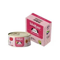 کنسرو توله سگ شایر با طعم مرغ و بوقلمون وزن 120 گرم
