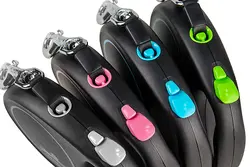 بند قلاده 3 متری فلکسی مدل BLACK DESIGN سایز XS