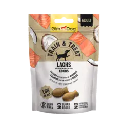 اسنک آموزشی سگ جیم داگ با طعم ماهی سالمون و نارگیل 125 گرم