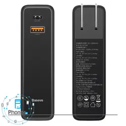 پاوربانک USB-C مدل PPNLDT909-01 Power Bank Power station 2in1 با ظرفیت ۱۰۰۰۰ میلی آمپر ساعت برند Baseus