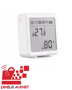 سنسور دما و رطوبت هوشمند با مانیتور TUYA - فروشگاه اینترنتی پیکسل مارکت