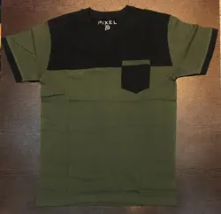 تیشرت تک مردانه تیکه دوزی PIXEL4029T
