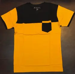 تیشرت تک مردانه تیکه دوزی PIXEL4030T