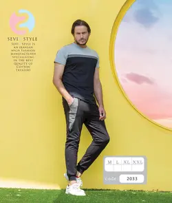 ست تیشرت و شلوار مردانه Sevi Style 2033