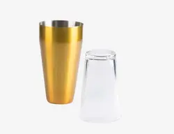 شیکر بوستون طلایی شیشه ای